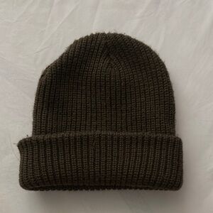 Cozy Olive Green Knit Beanie